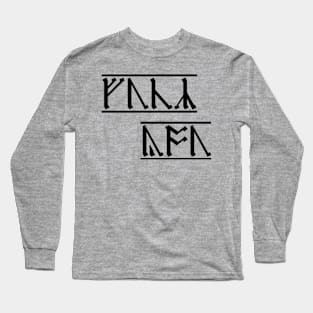 Rude Runes - Anglo-Saxon curse (6) Long Sleeve T-Shirt